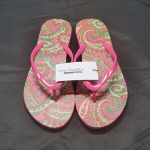 BNWT Vera Bradley Capri Pink Flip Flops-Medium 7/8
